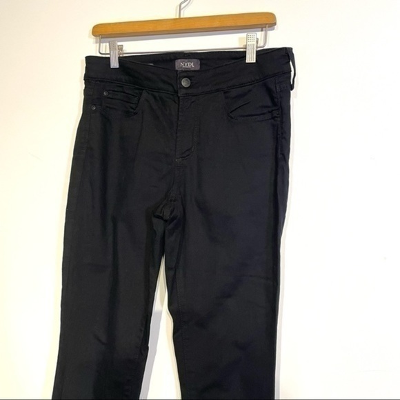 NYDJ Black Pants High Rise Not Your Daughters Jeans Sz 4 Alina Convertible Ankle - Picture 4 of 11